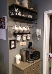 grey coffee area