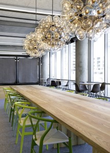 wooden conference table