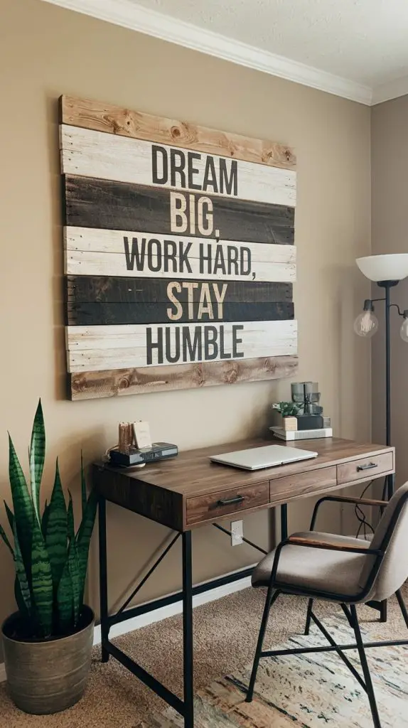 Adding inspiring artwork to your home office can transform your workspace into a haven of creativity. Choose pieces that resonate with you personally, sparking motivation and positivity.