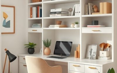 49 Stylish Neutral Home Office Ideas for a Calm and Productive Space