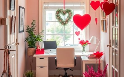 26 Sweet Valentine’s Day Decorating Ideas for Your Home Office
