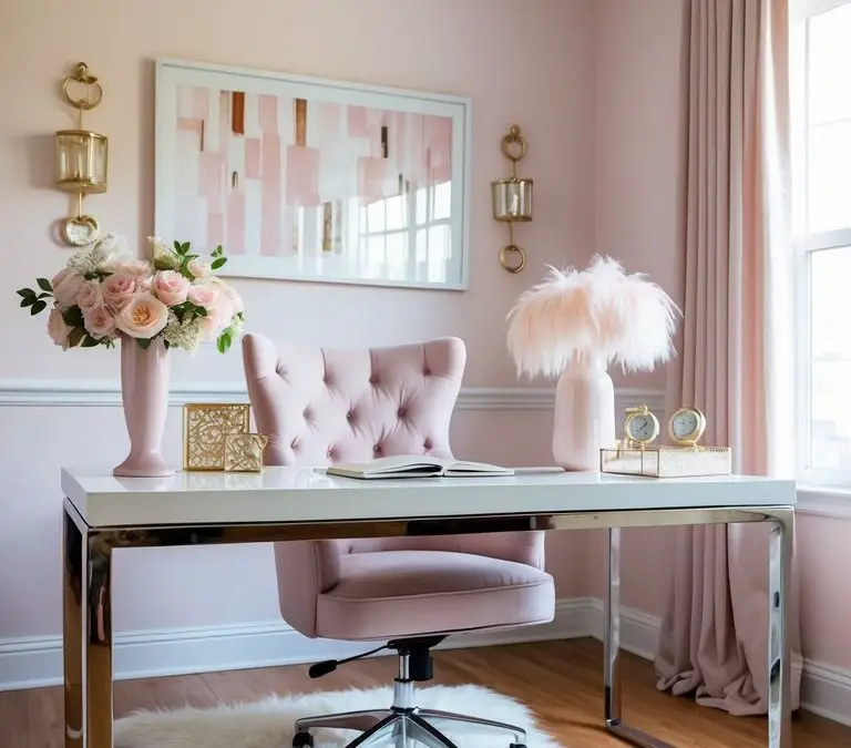 25 Dreamy Feminine Home Office Ideas for a Stylish Workspace