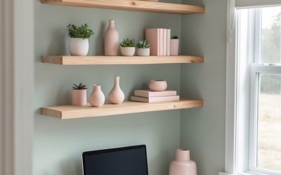 18 Chic Sage and Blush Home Office Décor Ideas