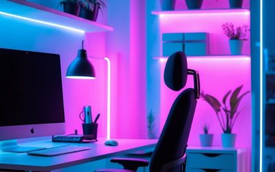 21 Glowing Neon Home Office Decor Ideas to Boost Your Productivity & Mood