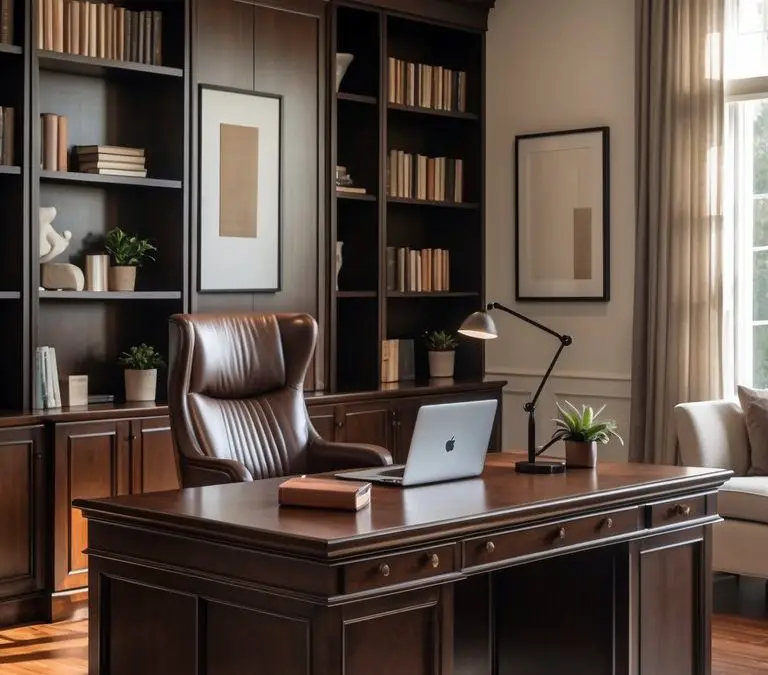 The Definition of Luxury: 27 Sophisticated Home Office Ideas For a Timeless Look