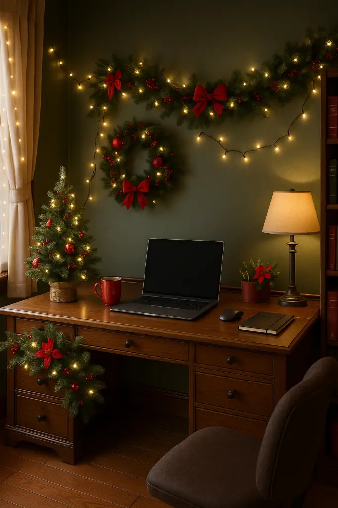 Traditional Christmas office