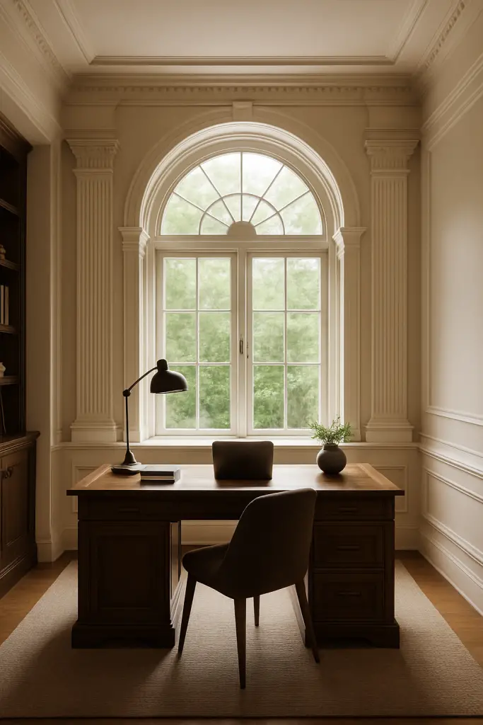 Arched window office