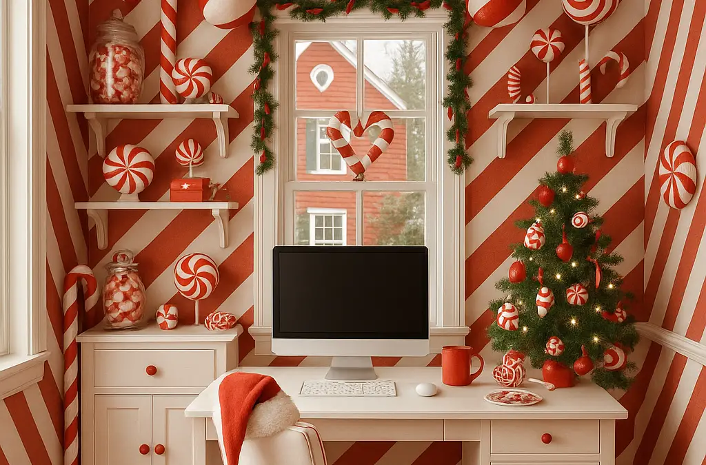 25 Christmas Themes Home Offices Ideas To Bring Joy