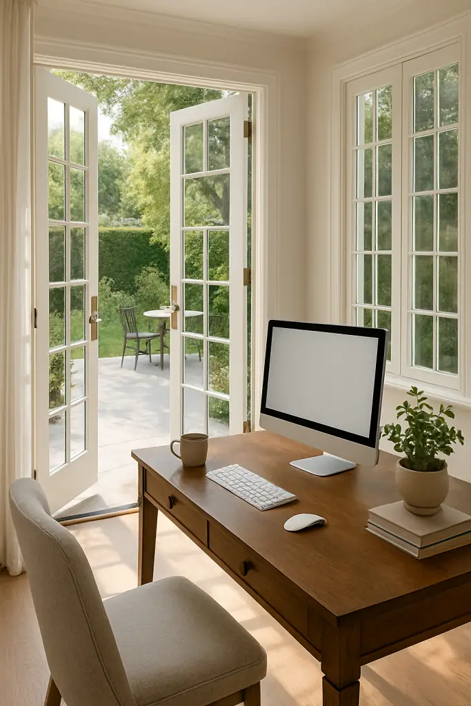 French doors office