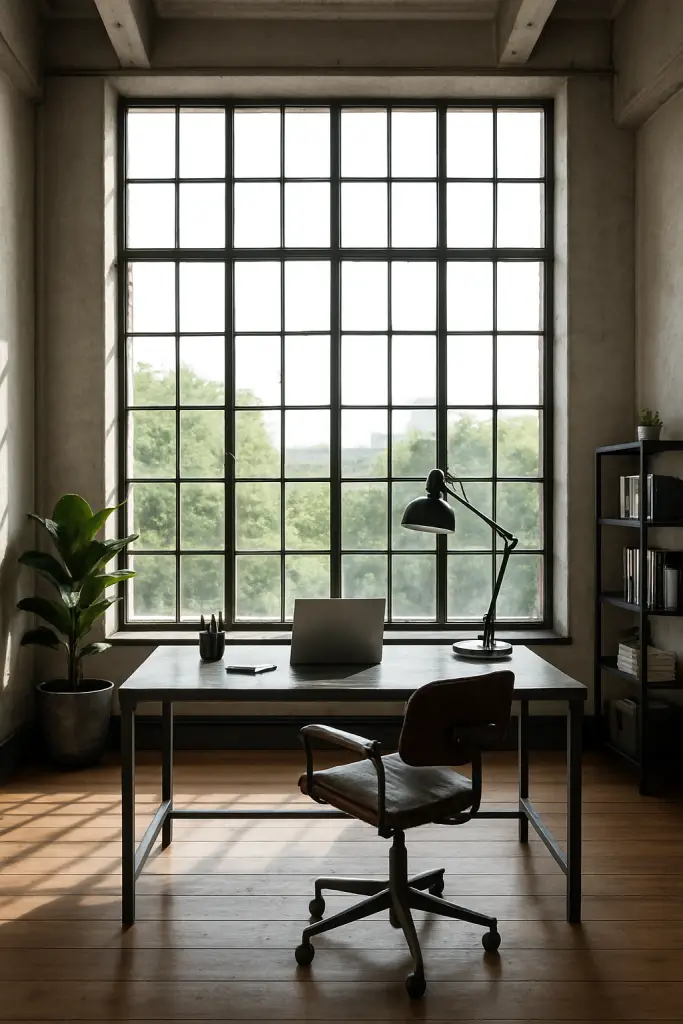 Grid windows industrial office