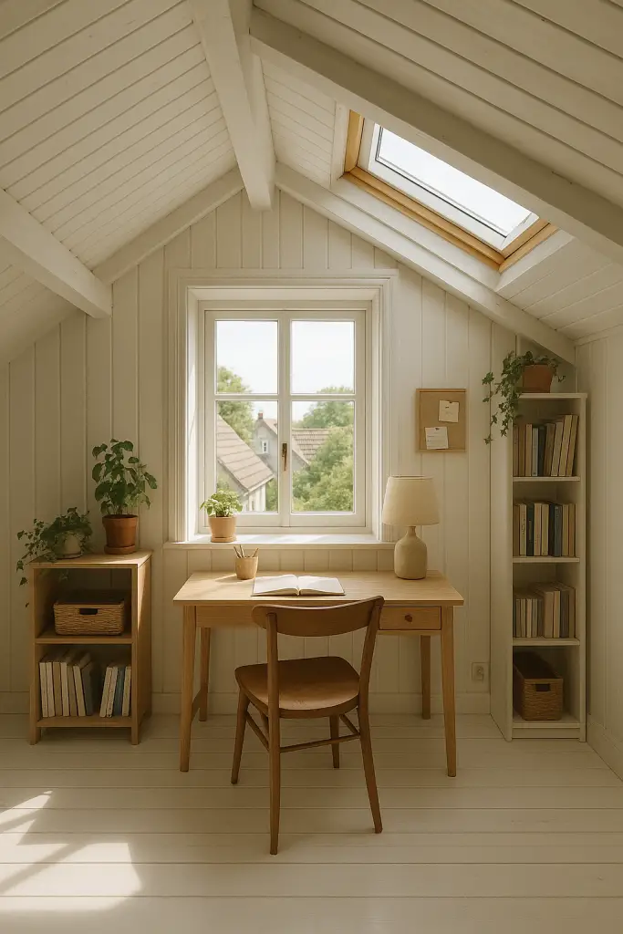 Attic dormer windows office