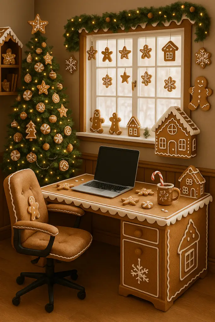 Gingerbread Christmas office