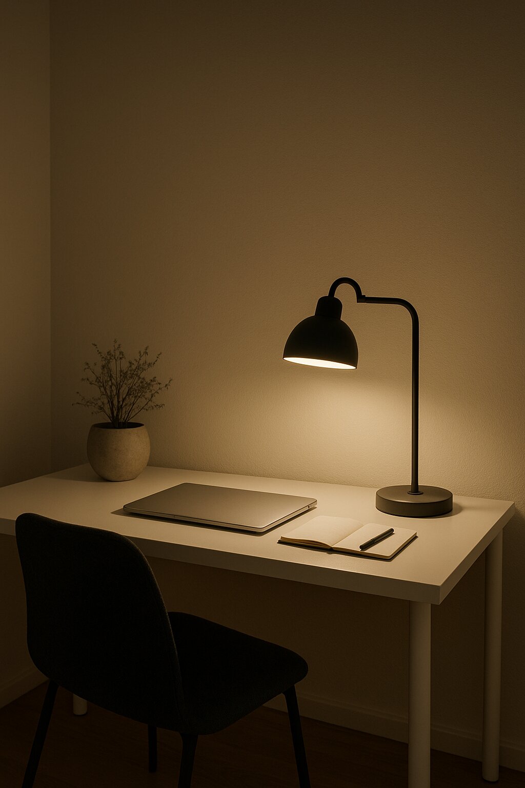 Task lamp minimalist office