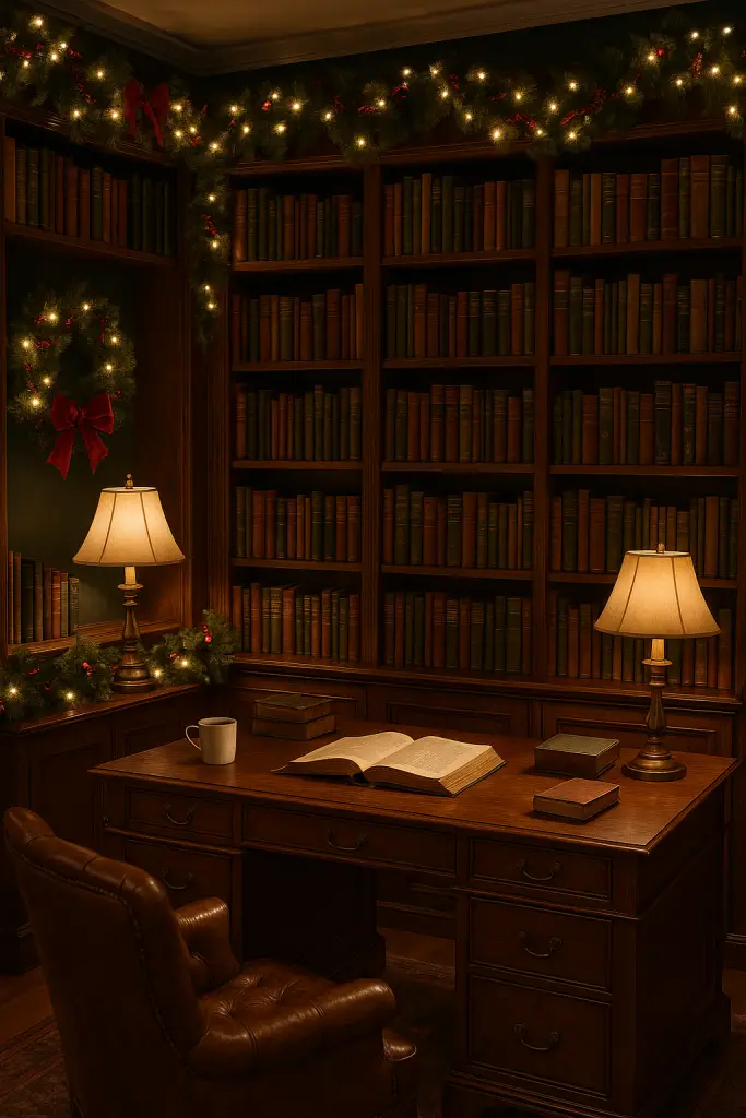 Library Christmas office
