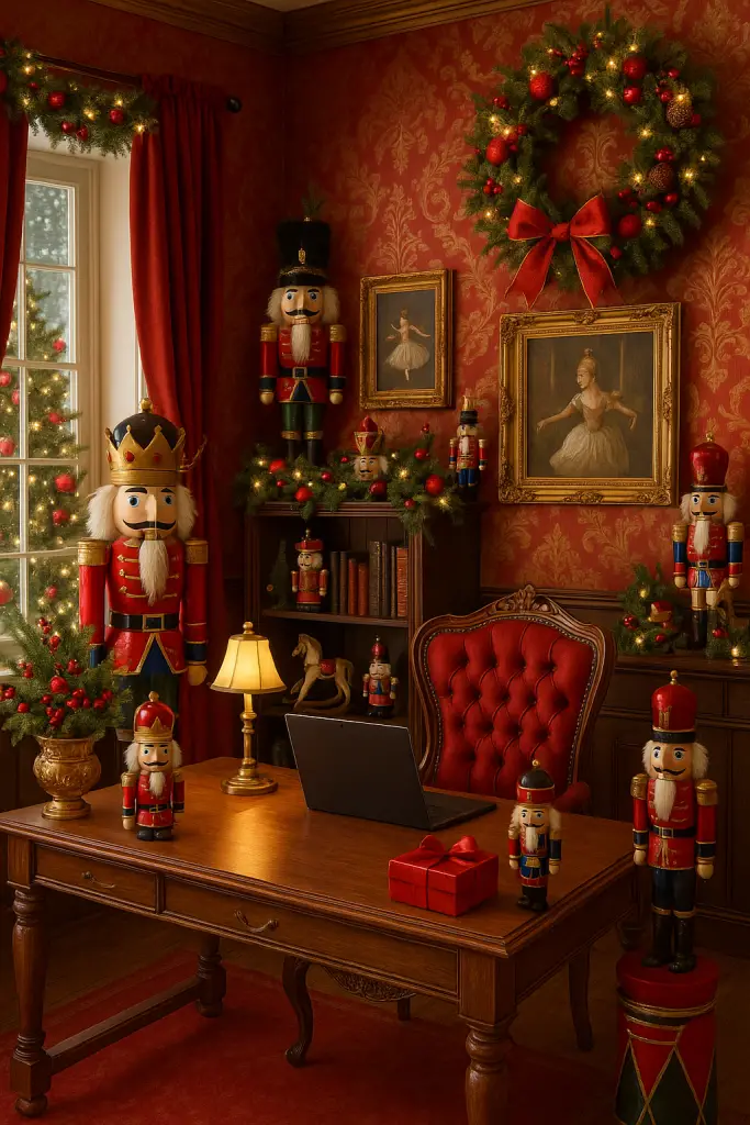 Nutcracker Christmas office