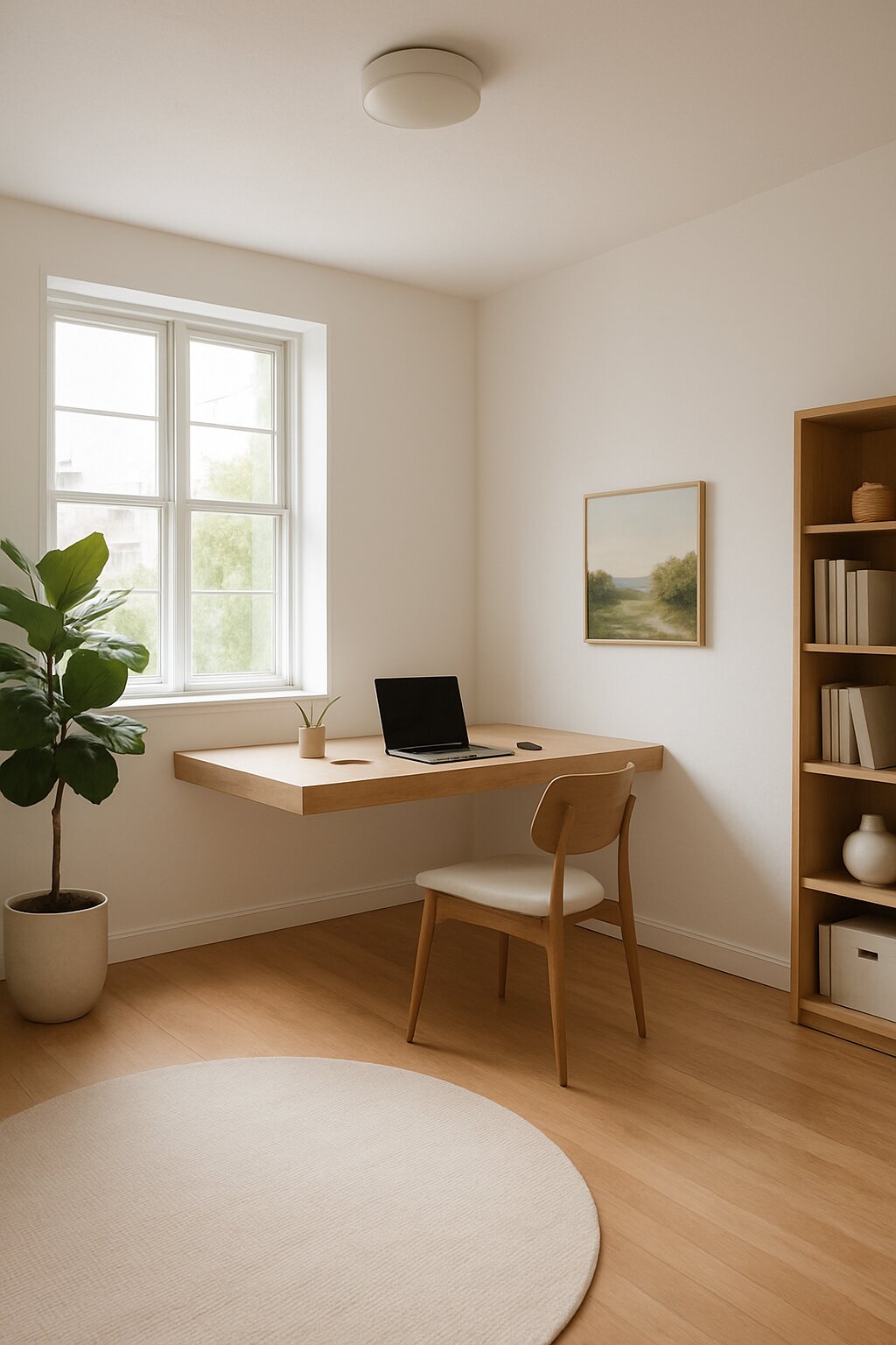 Open layout minimalist office