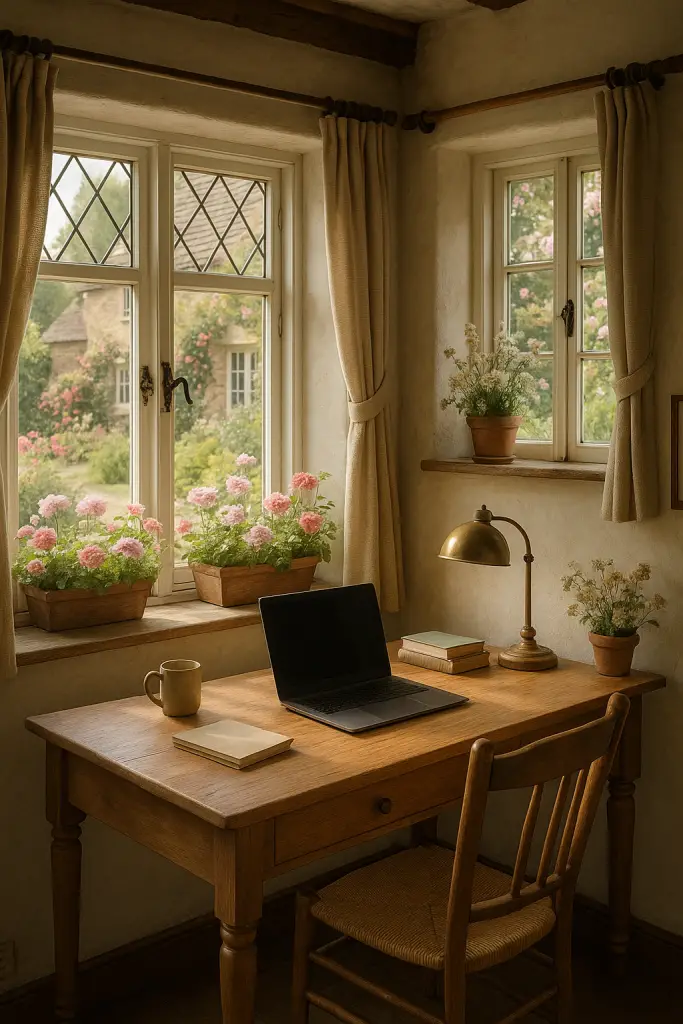 English cottage casement windows office