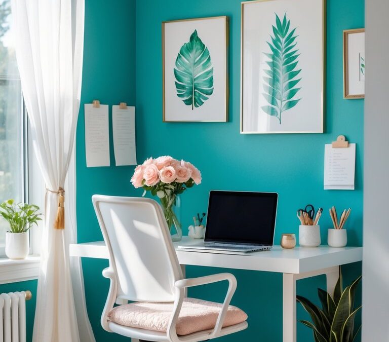 19 Beautiful Wall Colors For Feminine Home Office That Will Inspire Creativity Every Day