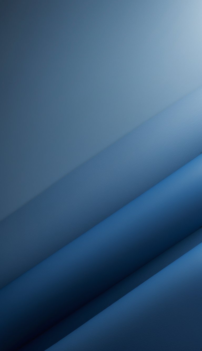 A smooth gradient navy blue wallpaper fading into lighter blue with subtle texture.