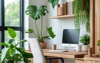 17 Modern Organic Home Office Ideas for a Fresh Work Environment