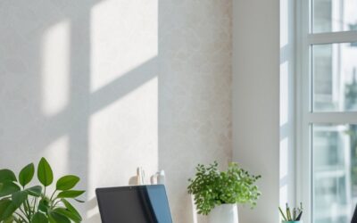 15 Aesthetic Office Wallpaper Ideas That Instantly Declutter Your Mind