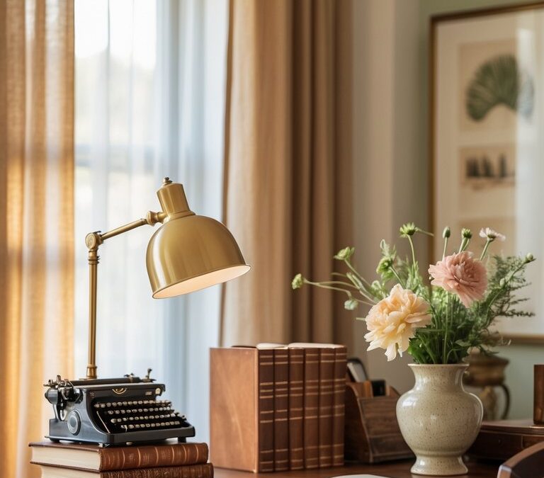 20 Vintage Desk Ideas to Create a Nancy Meyers Office Vibe