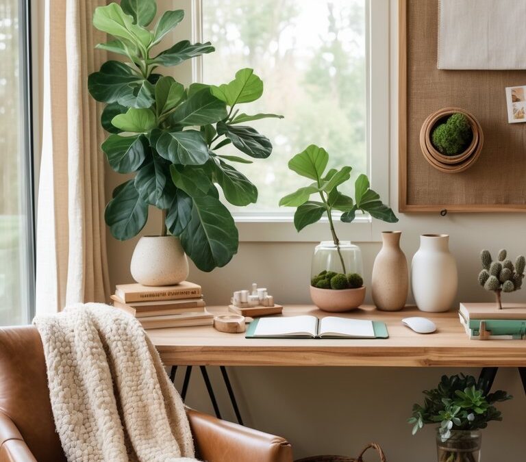 15 Natural Texture Ideas for a Cozy Nancy Meyers Office
