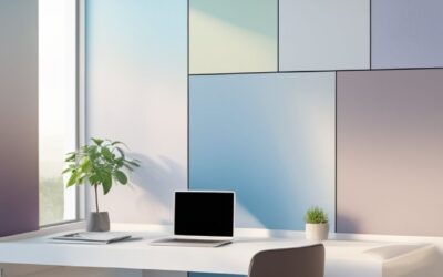 14 Soothing Gradient Office Wallpaper Designs for a Zen Workspace
